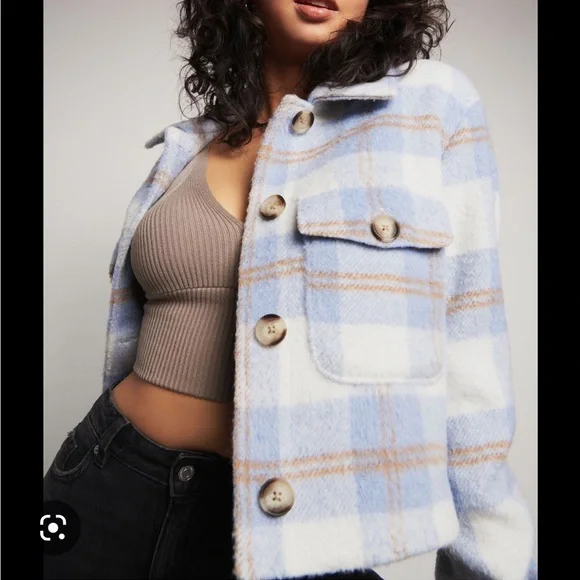 Dynamite Plaid Shacket - Picture 4 of 6